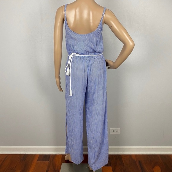 FAITHFULL THE BRAND BLUE STRIPED JUMPSUIT - Picture 10 of 11